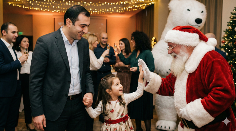 საახალწლო კორპორატიული: როგორ გავაერთიანოთ თანამშრომლები და მათი საოცარი შვილები ერთ სივრცეში?